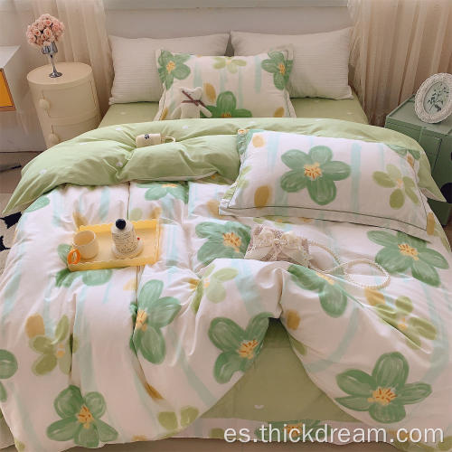 Juego de ropa de cama de lenguaje de flores de plátano